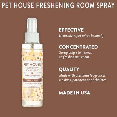 Show full view: Pet House Pumpkin Spice Freshening Room Spray, 4-fl oz bottle slide 3 of 4
