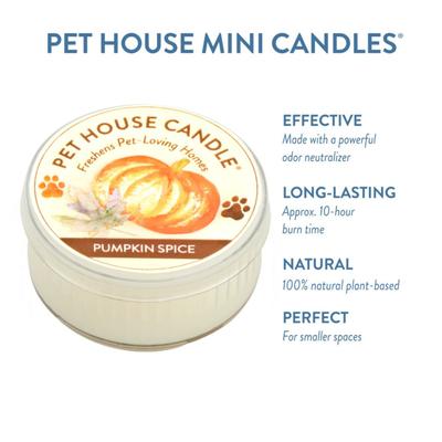 Show full view: Pet House Pumpkin Spice Natural Plant-Based Mini Candle, 1.5-oz jar slide 2 of 4