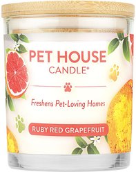 Pet House Ruby Red Grapefruit Natural Plant-Based Wax Candle, 9-oz jar