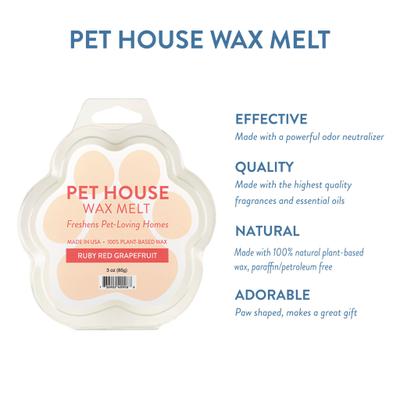 Show full view: Pet House Ruby Red Grapefruit Natural Plant-Based Wax Melt, 3-oz slide 3 of 5