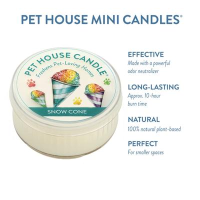 Show full view: Pet House Snow Cone Natural Plant-Based Mini Candle, 1.5-oz jar slide 2 of 3