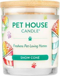 Pet House Snow Cone Natural Plant-Based Wax Candle, 9-oz jar
