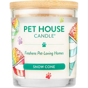Pet House Snow Cone Natural Plant-Based Wax Candle, 9-oz jar