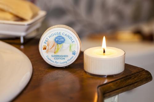 Show full view: Pet House Sunwashed Cotton Natural Plant-Based Mini Candle, 1.5-oz jar slide 3 of 4