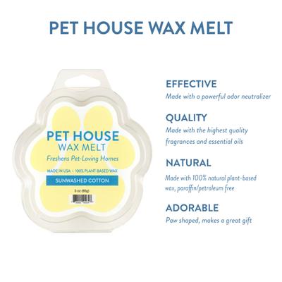 Show full view: Pet House Sunwashed Cotton Natural Plant-Based Wax Melt, 3-oz slide 3 of 6