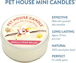 Pet House Vanilla Creme Brulee Natural Plant-Based Mini Candle, 1.5-oz jar slide 2 of 3