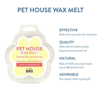 Show full view: Pet House Vanilla Creme Brulee Natural Plant-Based Wax Melt, 3-oz slide 3 of 5