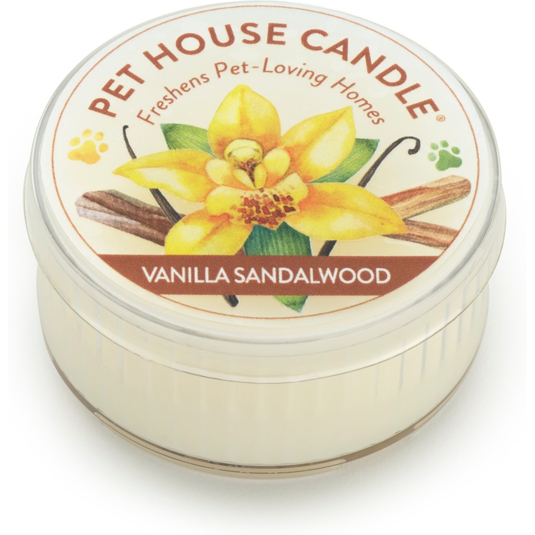 Pet House Vanilla Sandalwood Natural Plant-Based Mini Candle, 1.5-oz jar