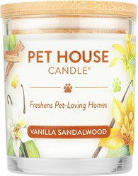 Pet House Vanilla Sandalwood Natural Plant-Based Wax Candle, 9-oz jar