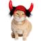 Show in main carousel: Pet Krewe Cat Devil Red Hat Dog Costume, One Size slide 1 of 7