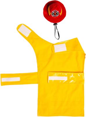 Show full view: Pet Krewe Firefighter Dog Costume, Yellow, Small slide 5 of 7