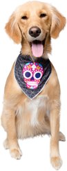 Pet Krewe Glow-In-The-Dark Skull Pink & Black Bandana Dog Costume, One Size