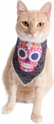 Pet Krewe Glow-In-The-Dark Skull Pink & Black Bandana Dog Costume, One Size slide 2 of 6