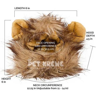 Show full view: Pet Krewe Lion Mane Dog Costume, Small slide 4 of 4