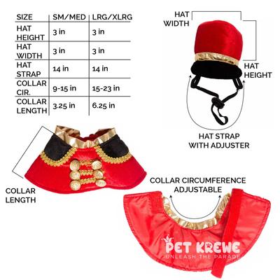 Show full view: Pet Krewe Nutcracker Soldier Dog Costume, Small/Medium slide 6 of 10