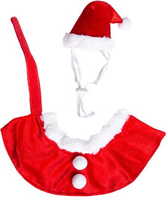 Show full view: Pet Krewe Christmas Santa Hat & Collar Set Dog Costume, Large/X-Large slide 6 of 7