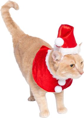 Show full view: Pet Krewe Christmas Santa Hat & Collar Set Dog Costume, Small/Medium slide 4 of 8