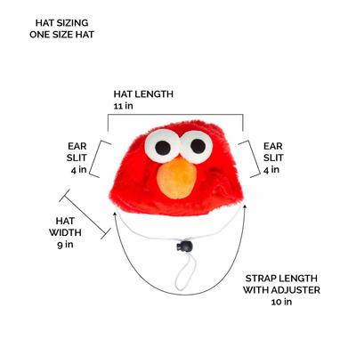 Show full view: Pet Krewe Sesame Street Elmo Dog & Cat Costume, Medium slide 6 of 8