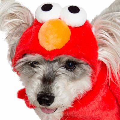 Show full view: Pet Krewe Sesame Street Elmo Dog & Cat Costume, Medium slide 7 of 8
