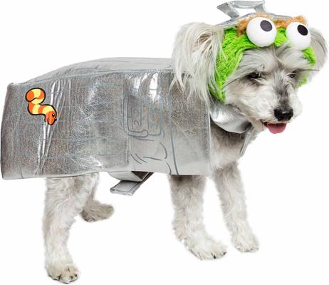 Show full view: Pet Krewe Sesame Street Oscar The Grouch Dog & Cat Costume, Small slide 4 of 8