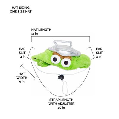 Show full view: Pet Krewe Sesame Street Oscar The Grouch Dog & Cat Costume, X-Large slide 6 of 9