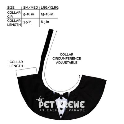 Show full view: Pet Krewe Tuxedo Collar Dog Costume, Small/Medium slide 5 of 8