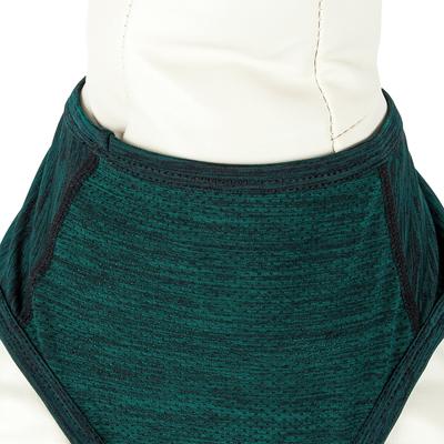 Show full view: Pet Life Active Aero-Pawlse Heathered Quick-Dry 4-Way Stretch-Performance Dog T-Shirt, Green, Large slide 10 of 11