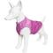Show in main carousel: Pet Life Active Aero-Pawlse Heathered Quick-Dry 4-Way Stretch-Performance Dog T-Shirt, Maroon/Purple, Large slide 6 of 10