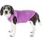 Show in main carousel: Pet Life Active Aero-Pawlse Heathered Quick-Dry 4-Way Stretch-Performance Dog T-Shirt, Maroon/Purple, Small slide 4 of 10