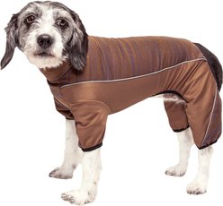 Pet Life Active Chase Pacer Dog Hoodie, Brown & Pattern, Small