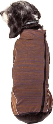 Show full view: Pet Life Active Chase Pacer Dog Hoodie, Brown & Pattern, Small slide 4 of 6