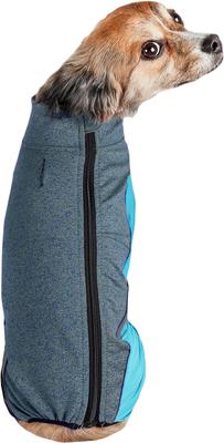 Show full view: Pet Life Active Chase Pacer Dog Hoodie, Light Blue & Blue, Small slide 4 of 6