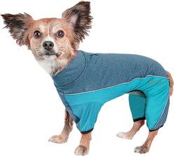 Pet Life Active Chase Pacer Dog Hoodie, Light Blue & Blue, X-Large