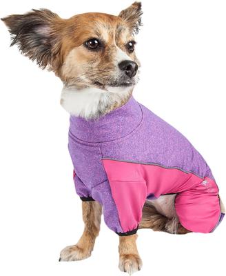Show full view: Pet Life Active Chase Pacer Dog Hoodie, Pink & Purple, Small slide 4 of 6