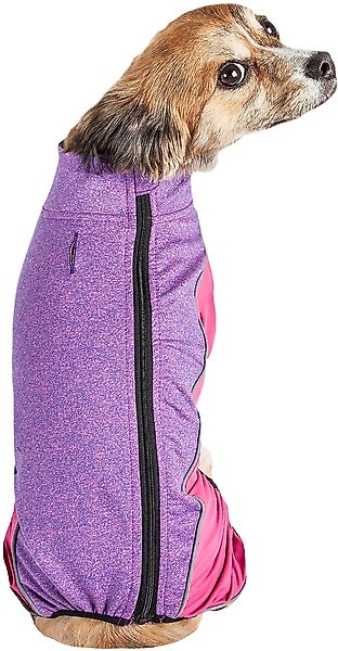 Show full view: Pet Life Active Chase Pacer Dog Hoodie, Pink & Purple, X-Large slide 3 of 6