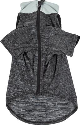 Show full view: Pet Life Active Chewitt Wagassy 4-Way Stretch Performance Long Sleeve Dog T-Shirt, Black, Medium slide 5 of 9