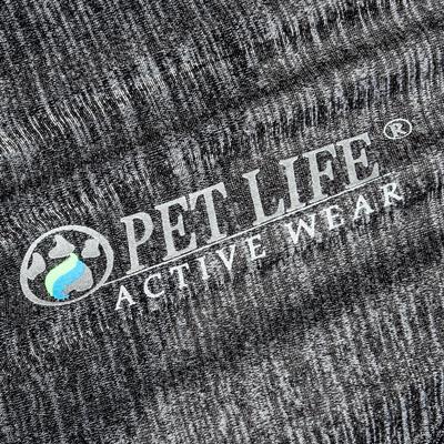 Show full view: Pet Life Active Chewitt Wagassy 4-Way Stretch Performance Long Sleeve Dog T-Shirt, Black, Medium slide 8 of 9