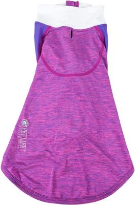 Show full view: Pet Life Active Chewitt Wagassy 4-Way Stretch Performance Long Sleeve Dog T-Shirt, Lavender, X-Small slide 4 of 9