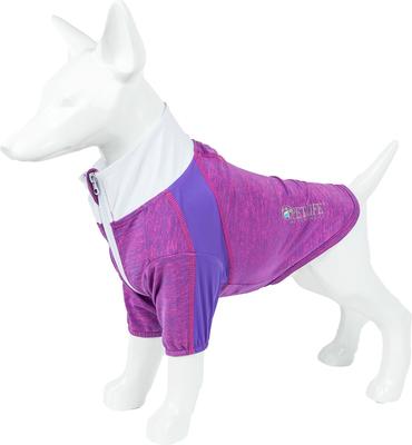 Show full view: Pet Life Active Chewitt Wagassy 4-Way Stretch Performance Long Sleeve Dog T-Shirt, Lavender, X-Small slide 6 of 9