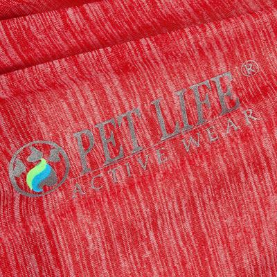 Show full view: Pet Life Active Chewitt Wagassy 4-Way Stretch Performance Long Sleeve Dog T-Shirt, Red, Small slide 8 of 9
