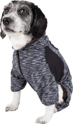 Show full view: Pet Life Active Downward Dog Hoodie, Black, Large slide 3 of 8
