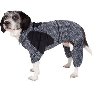 Pet Life Active Downward Dog Hoodie, Black, Medium