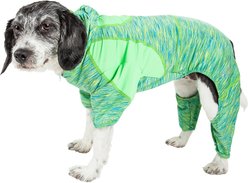 Pet Life Active Downward Dog Hoodie, Green, Medium
