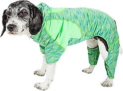 Pet Life Active Downward Dog Hoodie, Green, X-Large