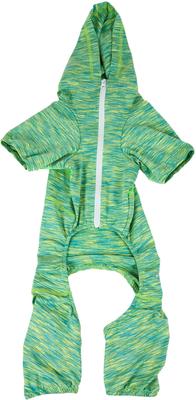 Show full view: Pet Life Active Downward Dog Hoodie, Green, X-Large slide 5 of 7