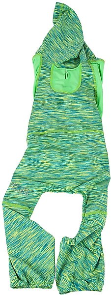 Show full view: Pet Life Active Downward Dog Hoodie, Green, X-Small slide 4 of 7