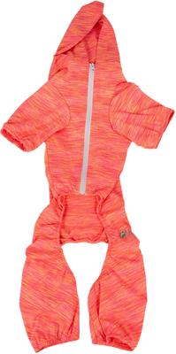 Show full view: Pet Life Active Downward Dog Hoodie, Orange, Medium slide 5 of 7