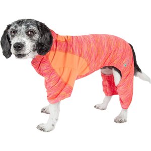 Pet Life Active Downward Dog Hoodie, Orange, Small