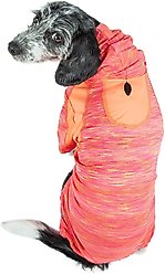 Pet Life Active Downward Dog Hoodie, Orange, Small slide 2 of 12