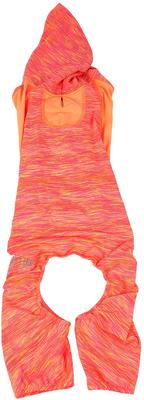 Show full view: Pet Life Active Downward Dog Hoodie, Orange, X-Large slide 4 of 7